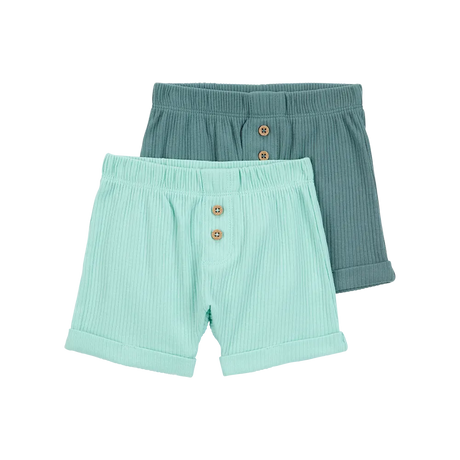 Lot de 2 shorts bébé garçon - Bleu