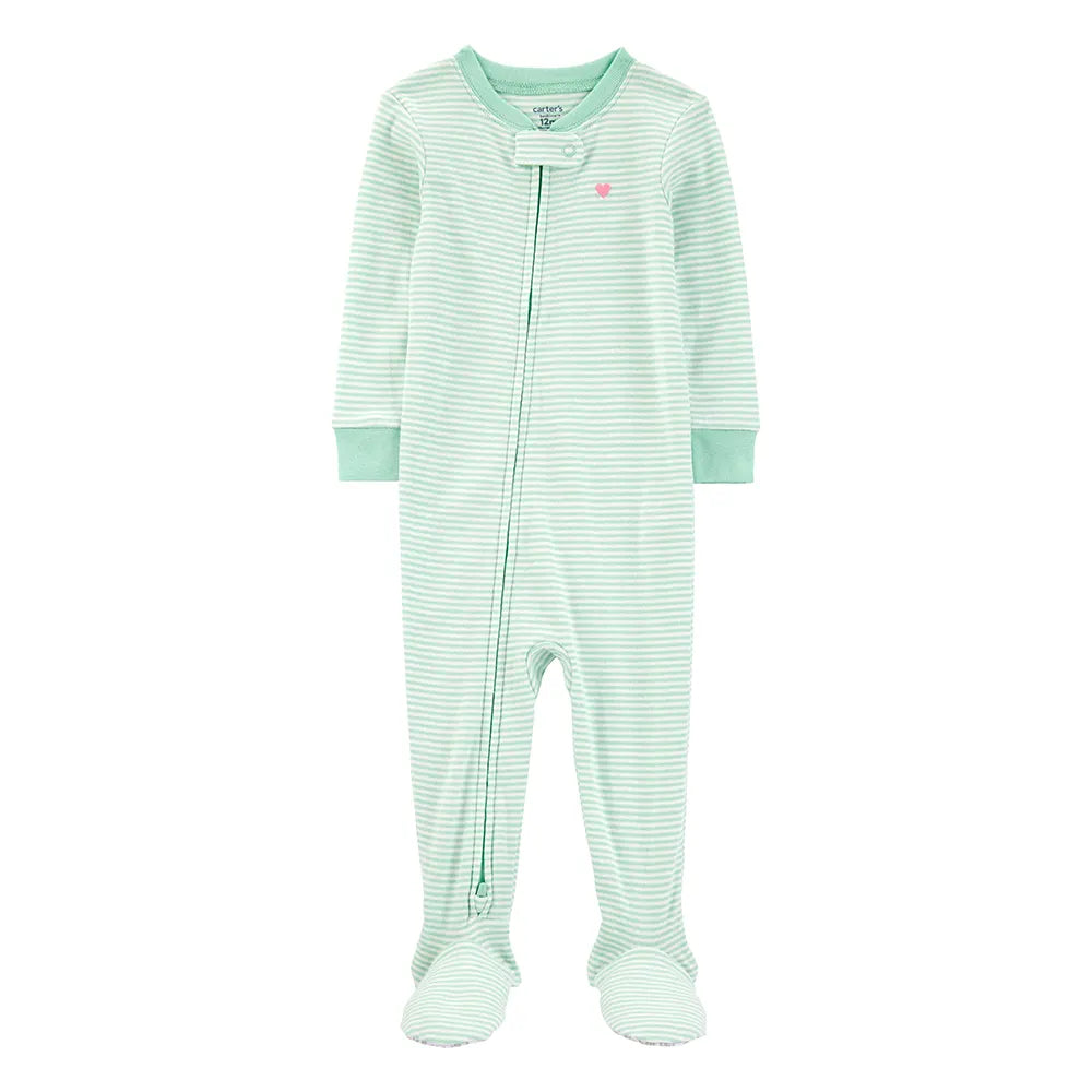 Pyjama dors-bien rayé bébé fille - 100% Coton