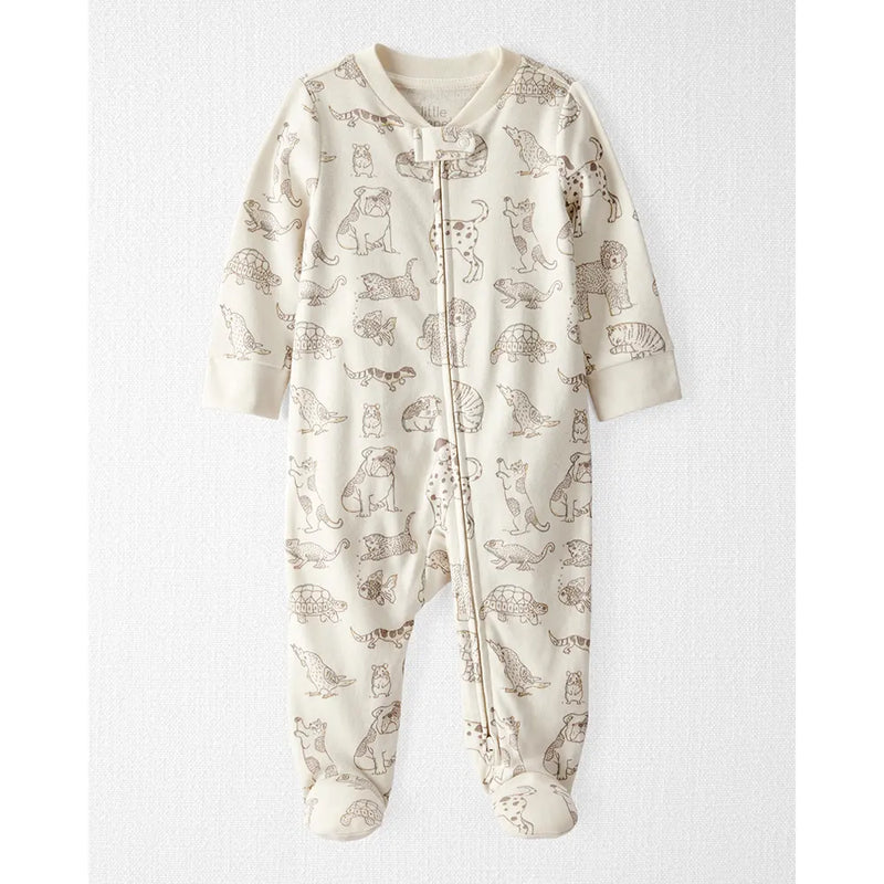 Little Planet Organic Cotton Romper - Animal Print