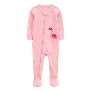 Pyjama dors-bien flamant rose bébé fille - Coton