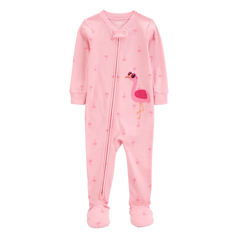 Carter's Baby Girl Cotton Sleeper - Flamingo