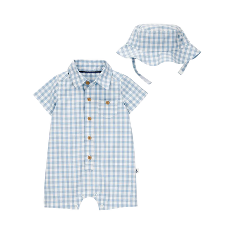 Barboteuse & Chapeau Bébé Garçon Carter's - Vichy