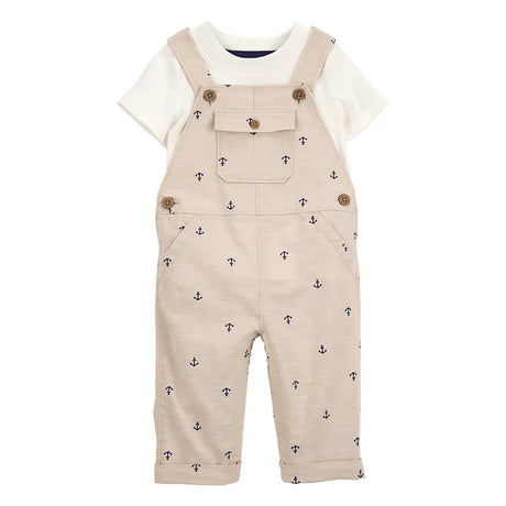Carter's Baby Boy Overalls & T-shirt Set - Anchor
