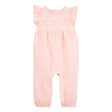 Combinaison en gaze de coton bébé fille - Rose