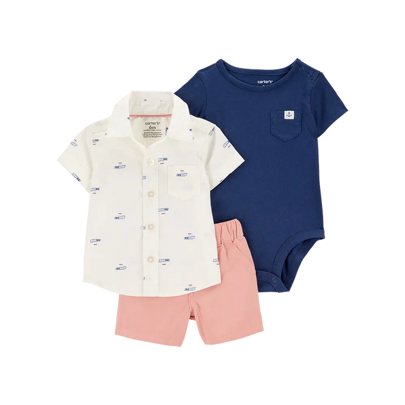 Ensemble 3 Pièces Bébé Garçon Carter's - Bateau