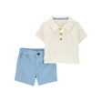Ensemble polo et short bébé garçon - 100% Coton