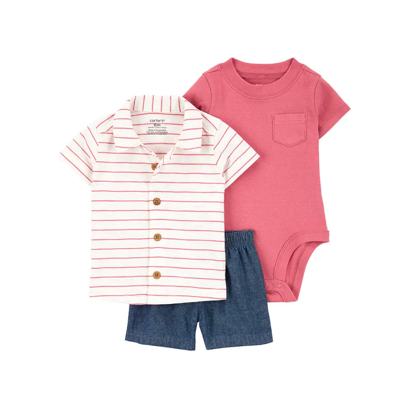 Carter's Baby Boy 3-Piece Striped Set - Multi