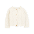 Cardigan boutonné en coton bébé fille - Ivoire