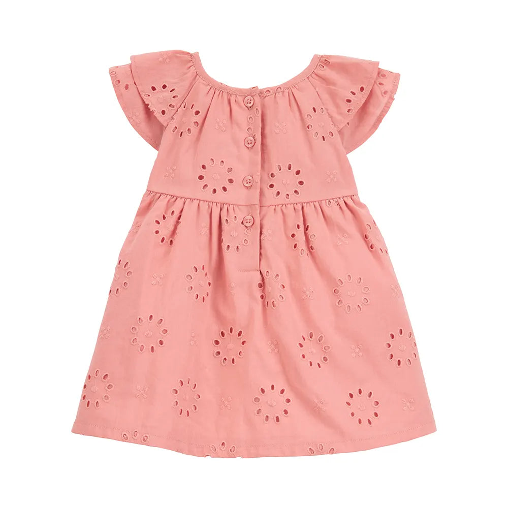 Carter's Baby Girl Cotton Eyelet Dress - Pink