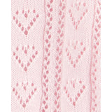 Cardigan de punto con corazones para bebé niña OshKosh - Rosa