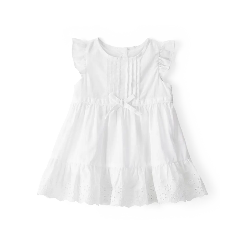 Robe Texturée enBroderie Anglaise Bébé Fille OshKosh - Blanc