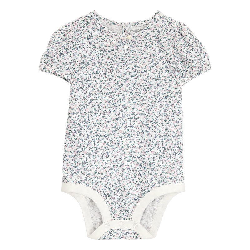 Body de Manga Corta para Bebé Niña OshKosh - Floral