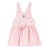 Robe-salopette à paillettes lapin bébé fille