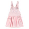 Robe-salopette à paillettes lapin bébé fille