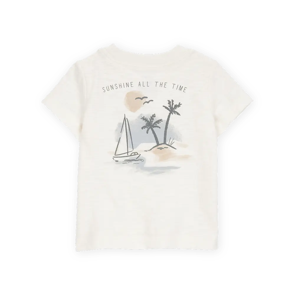 Ensemble 3 pièces tropical pour bébé garçon - Coton