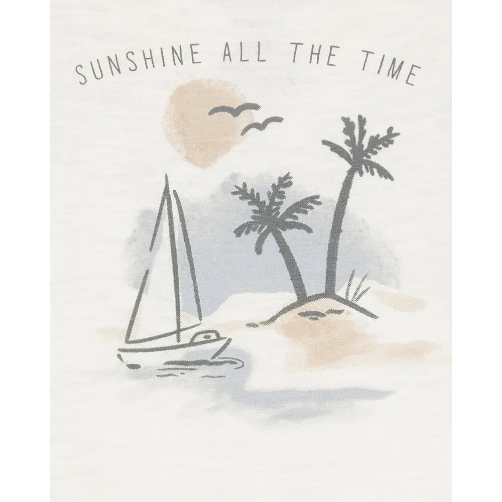 Ensemble 3 pièces tropical pour bébé garçon - Coton