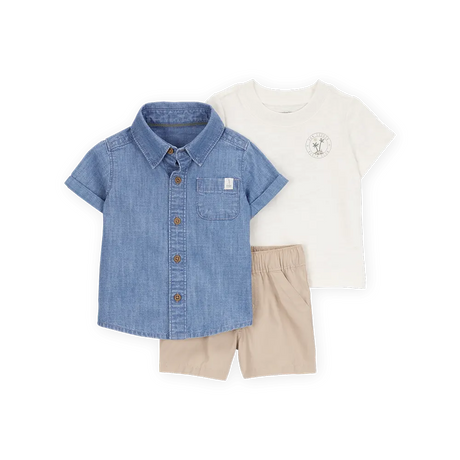 Ensemble 3 Pièces Bébé Garçon Carter's - Tropical
