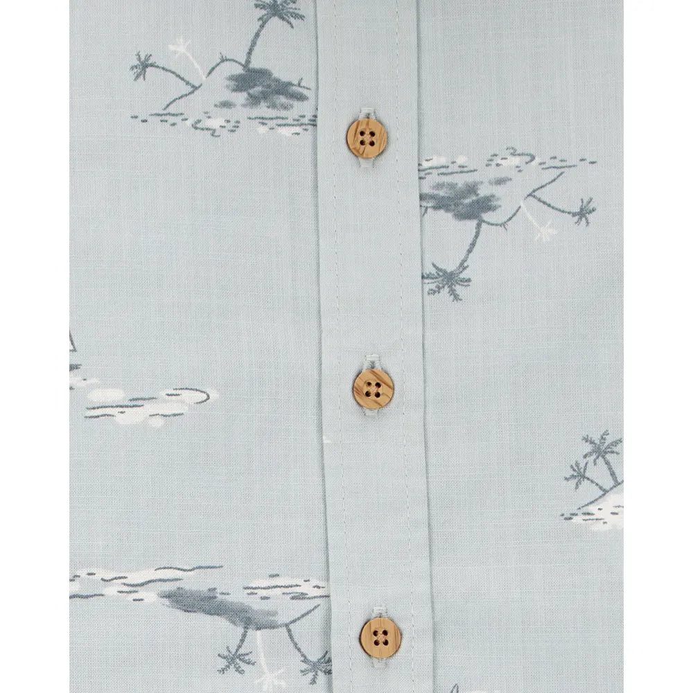 Ensemble chemise et short bébé garçon - Bleu