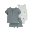 Ensemble 3 pièces pour bébé garçon - 100% Coton