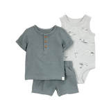 Ensemble 3 pièces pour bébé garçon - 100% Coton