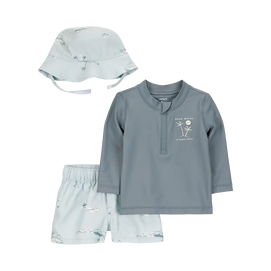 Ensemble maillot de bain anti-UV 3 pièces bébé garçon