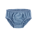 Robe en coton uni pour bébé fille - Bleu