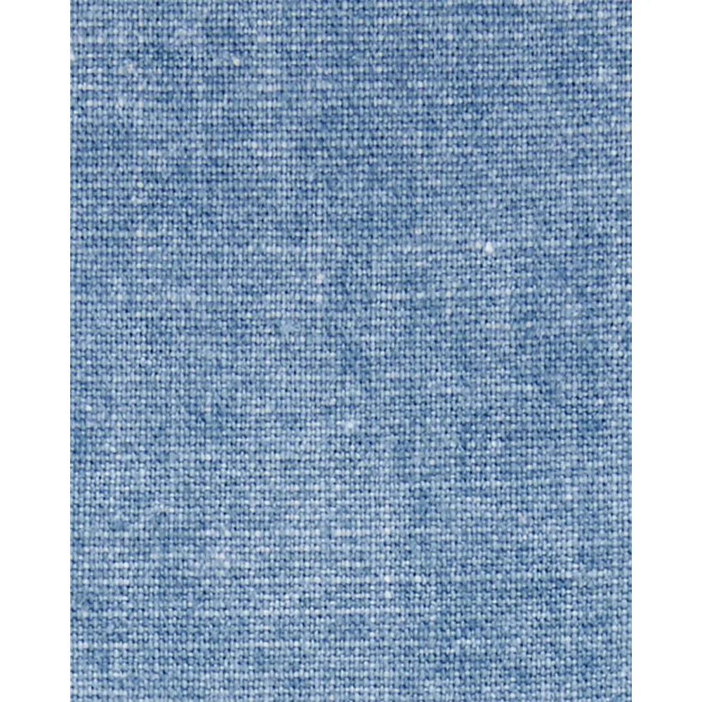 Robe en coton uni pour bébé fille - Bleu