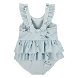 Ensemble maillot de bain et sortie de bain bébé fille