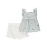 Ensemble débardeur et short imprimé bébé fille