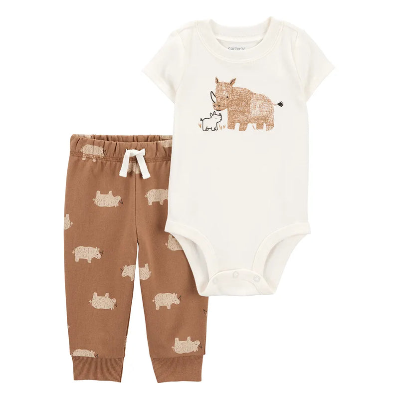 Carter's Baby Boy Bodysuit & Pants - Animal