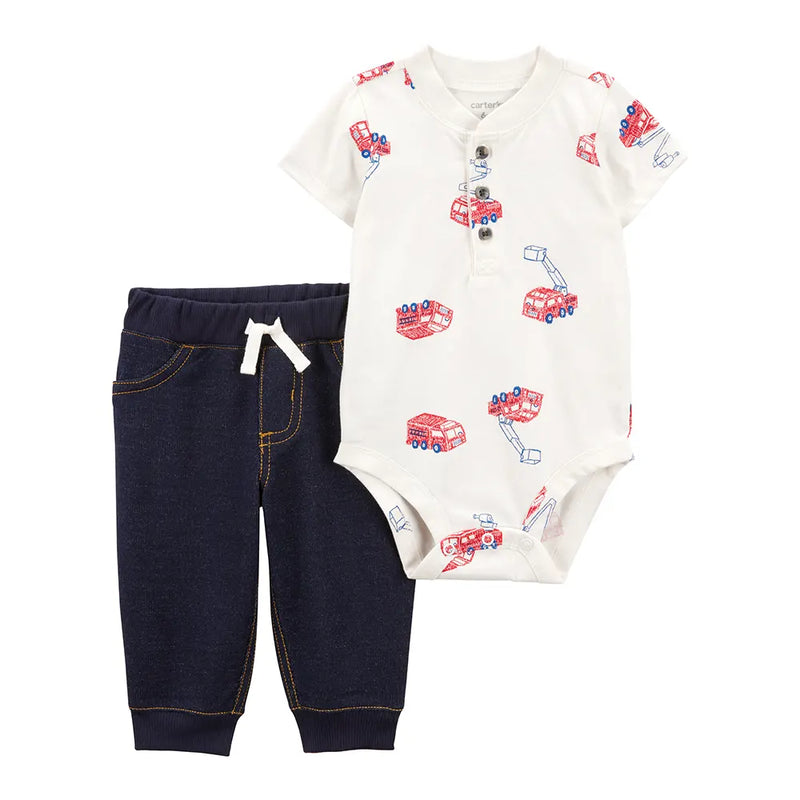 Carter's Baby Boy Bodysuit & Pants - Firefighter