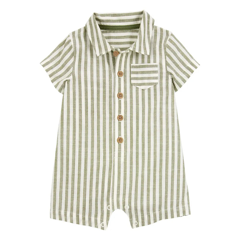 Mameluco a rayas para bebé niño Carter's - Verde