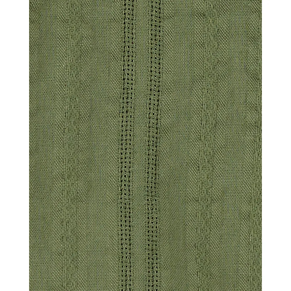 Carter's Baby Boy Cotton Button-Front Romper - Green