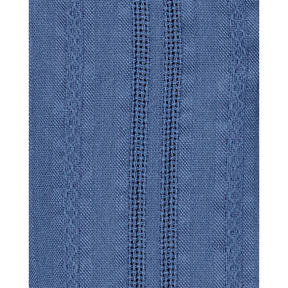 Carter's Baby Boy Cotton Button-Front Romper - Blue