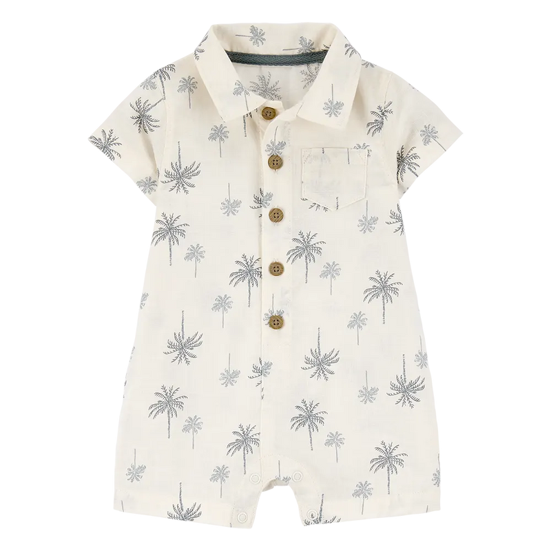 Carter's Baby Boy Cotton Romper - Palm Trees