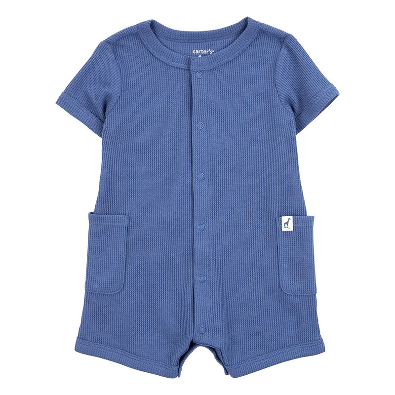 Carter's Baby Boy Short-Sleeve Romper - Navy Blue