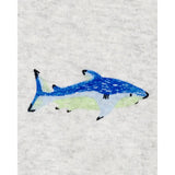 Barboteuse en coton mélangé poisson bébé garçon