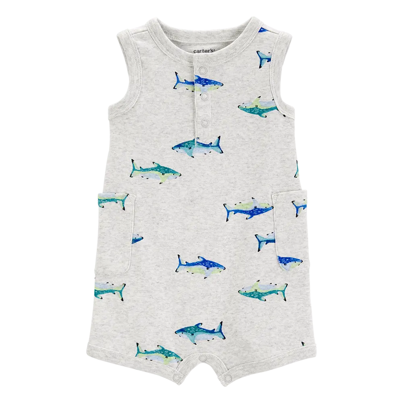 Carter's Baby Boy Cotton Romper - Fish