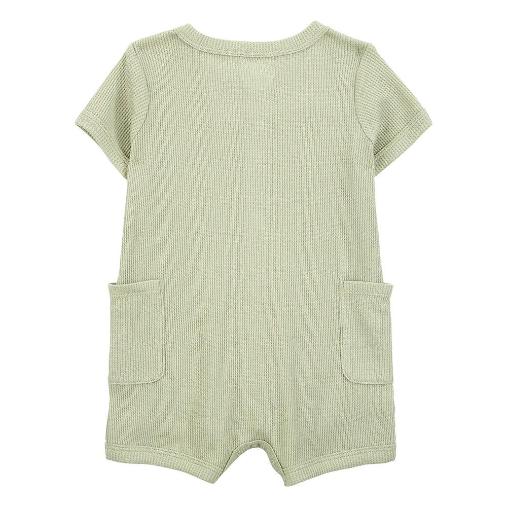 Carter's Baby Boy Short-Sleeve Romper - Olive