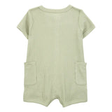 Carter's Baby Boy Short-Sleeve Romper - Olive