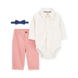 Ensemble 3 pièces avec nœud papillon bébé garçon