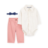 Ensemble 3 pièces avec nœud papillon bébé garçon