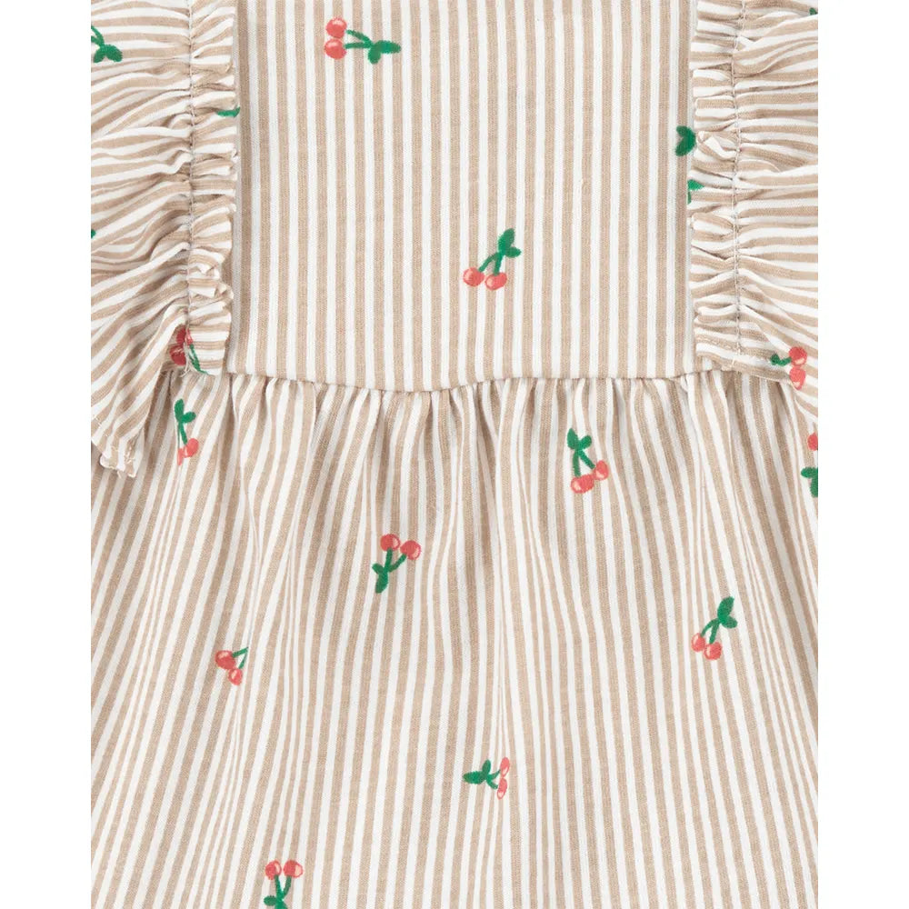 Carter's Baby Girl 3-Piece Set - Cherry & Stripes
