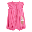 Barboteuse en coton à pression crème glacée bébé fille