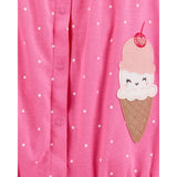 Carter's Baby Girl Cotton Snap-Up Romper - Ice Cream