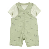 Baby Striped T-Shirt and Shortall Set