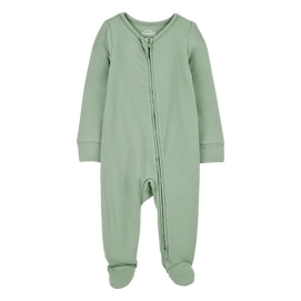 Pyjama dors-bien PurelySoft zippé bébé - Vert