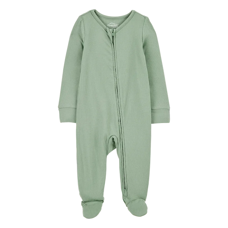 Carter's Baby PurelySoft Zip-Up Sleep & Play - Green