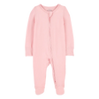 Pyjama dors-bien PurelySoft zippé bébé fille - Rose