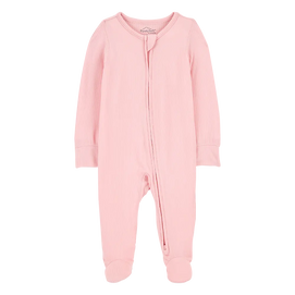 Pyjama dors-bien PurelySoft zippé bébé fille - Rose